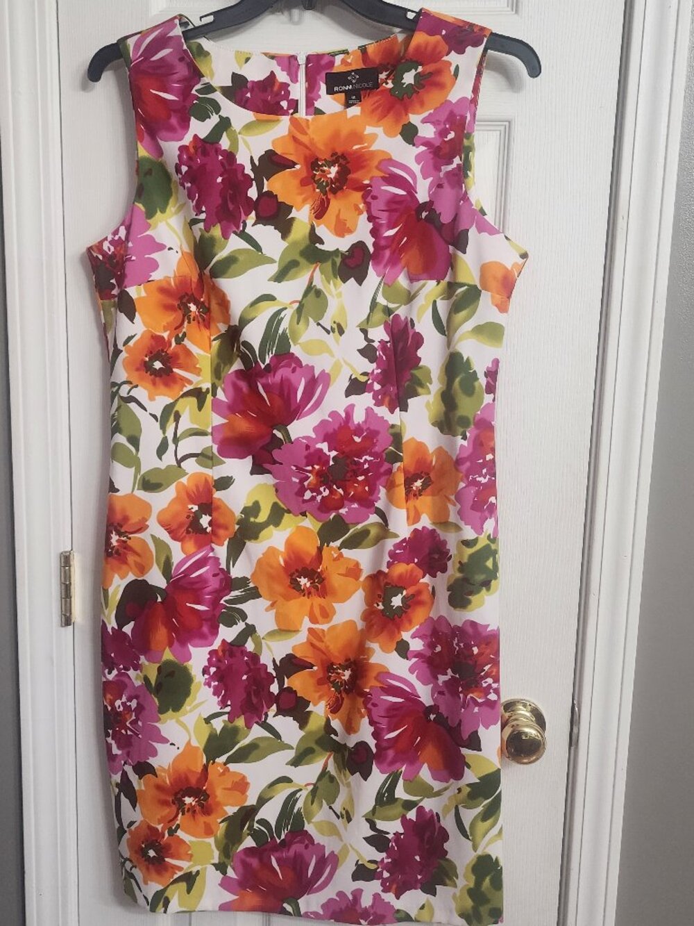​Ronni Nicole Floral Sleeveless Shift Dress – Size 16